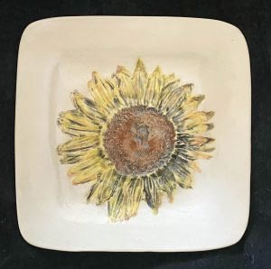 7" Sunflower Plate